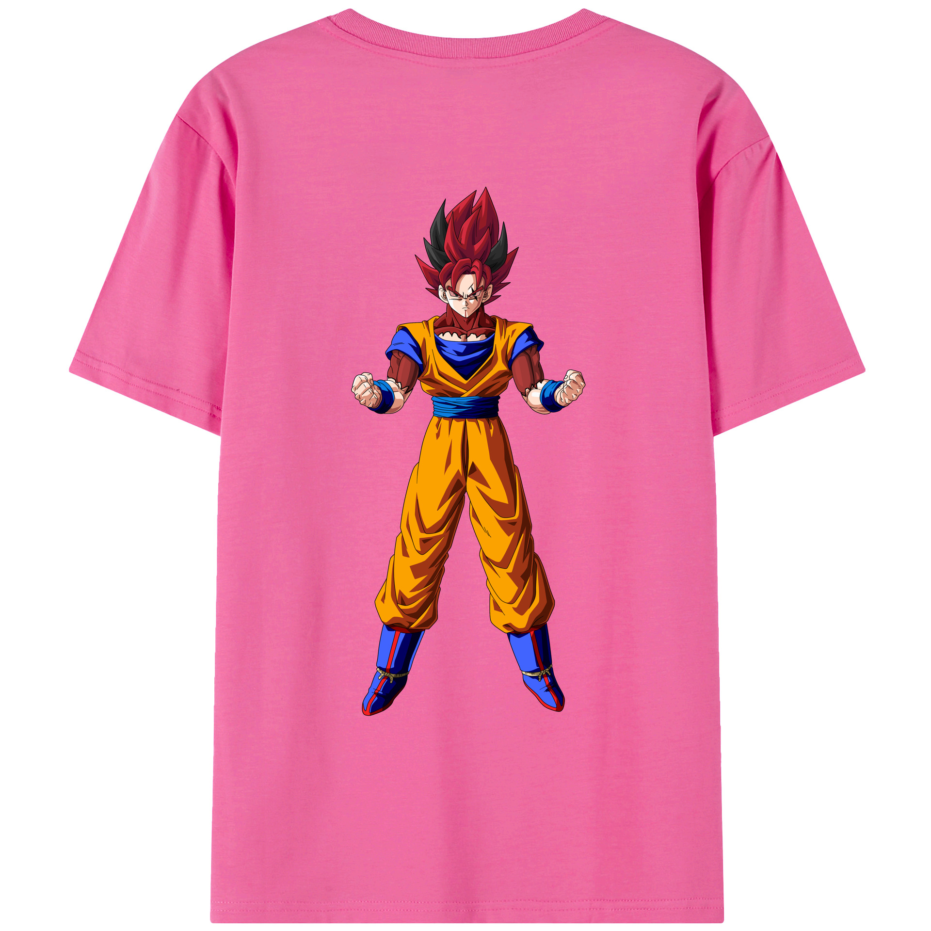 （画像用） ドラゴンボール 孫悟空（そん ごくう）Son Goku カカロット DRAGON BALL Kakarotto レディース半袖Tシャツ(バックプリント)